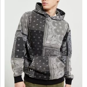 Black bandana hoodie